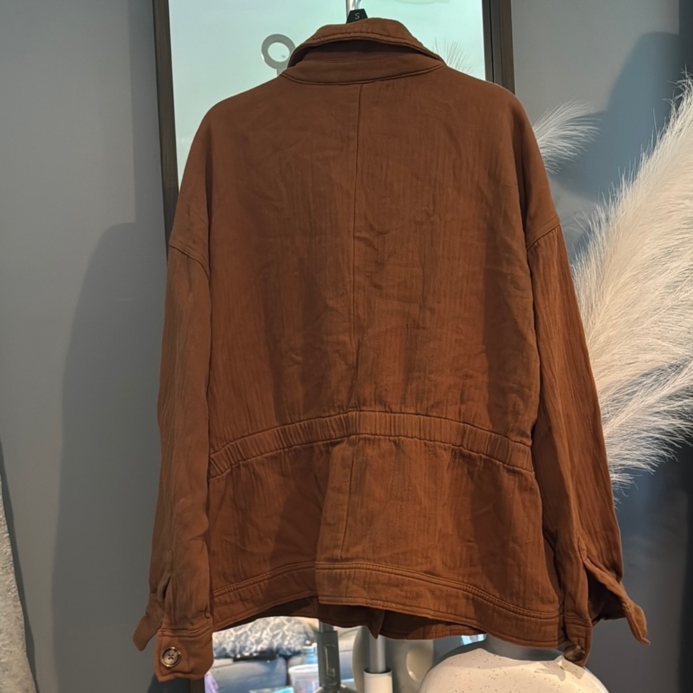 Maurices Brown Utility Jacket with Collared Neckline - Picture 4 of 4